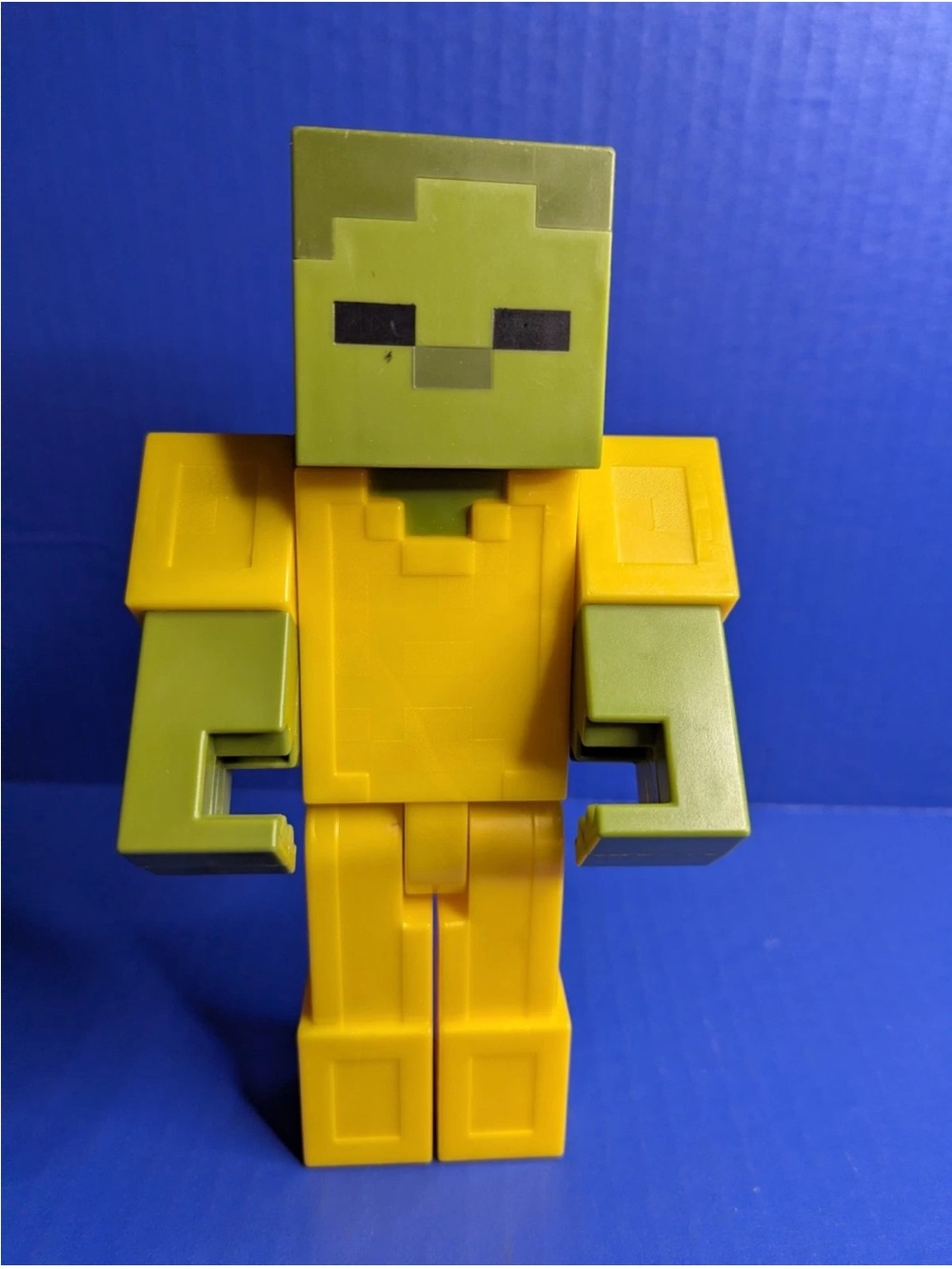 Minecraft Gold Armored Zombie Pixelated Action Figure